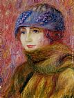 Woman In Blue Hat by William Glackens